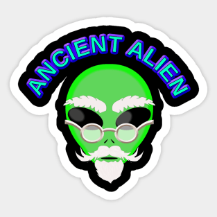 Ancient Alien Head Sticker